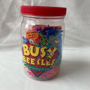 SOLD! 1996 Busy Beetles Never Ending Puzzle Interlocking Pieces Vintage 62 PC